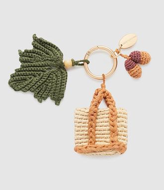 Vanessa Bruno Porte-cl&eacute;s Feuille Multicolore