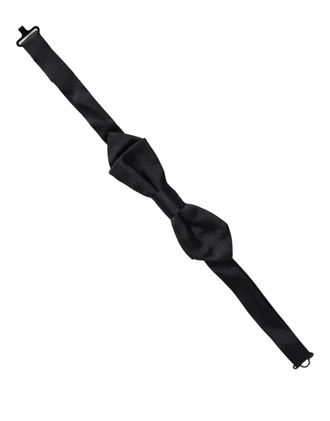 Dolce & Gabbana Silk Adjustable Bow Tie - Black