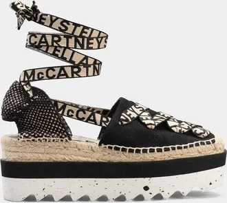 Stella McCartney Gaia Organic Canvas Espadrille Sandals