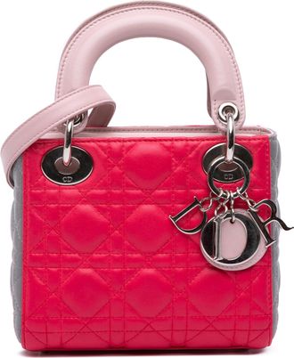 Dior Pre-owned Womens Lady Top Handle Bag - Poppy Leather - One Size