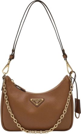 Prada Shoulder Bags, female, Brown, Size: ONE SIZE Re-Edition Shoulder Bag