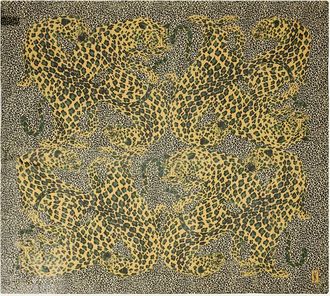 Saint Laurent Grand Carre Animal-Print Silk Scarf
