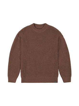 Lee Strickpullover LEE Lee Pullover Chunky Crew Neck, Herren, Gr. M, braun, Obermaterial: 50% Wolle WO. 50% Polyacryl PAN., Pullover Strickpullover