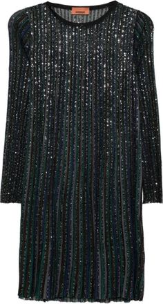 Missoni Dames, Jurken, Zwart, Maat: M Viscose