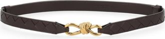 Bottega Veneta Brown Andiamo Buckle Belt