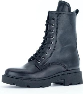 Gabor Lace-up Enkellaars - Dames - Schoenen - Zwart - Maat: 35 1/2 EU