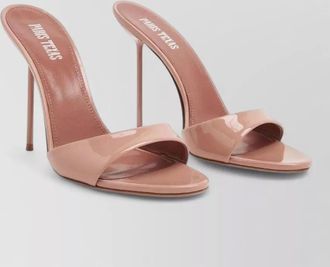 PARIS TEXAS leather high-heel mules