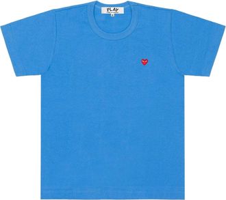 Comme Des Gar&ccedil;ons Color Series T-Shirt Small Red Heart Emblem Blue AZ-T314-051-1