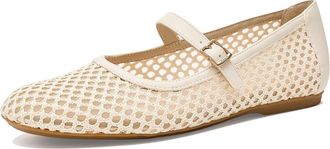 Dr. Scholls Wren Womens Dress Flat Shoes White Woven : 7.5 M, Synthetic