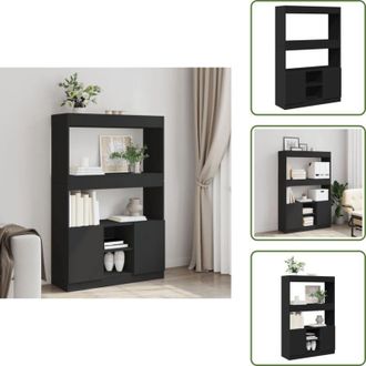 vidaXL Credenza per soggiorno - vidaXL Credenza Nera 92x33x140 cm in Legno Multistrato - Credenza per camera da letto