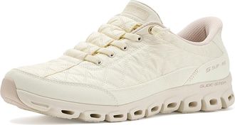 Skechers Glide-Step - At Ease Cozy Fit Hands Free Slip-Ins Womens Shoes Off-White : 6.5 B - Medium, Synthetic