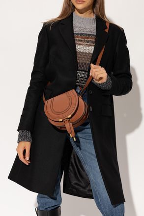 Chloé Marcie Small Shoulder Bag, Womens, Brown