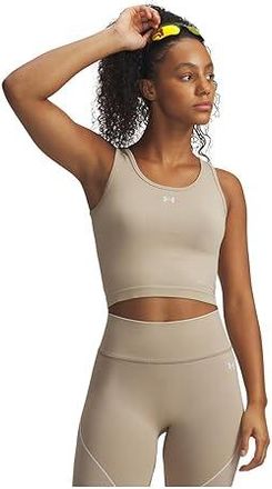Under Armour Vanish Seamless Tank Top Womens Clothing City Khaki/Summit White/Summit White : LG (US 12-14), Polyester