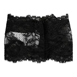 Dolce & Gabbana Lace Neck Scarf - Dames - Accessoires - Zwart - Maat: ONE Size Polyamide