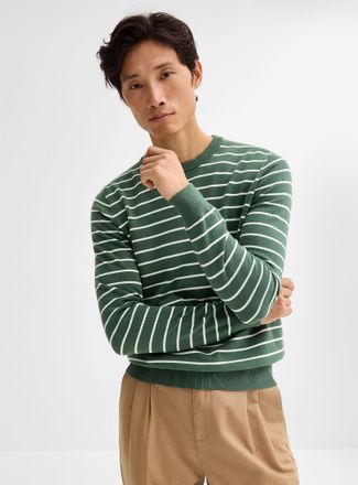 Le 31 Mens Nautical stripe sweater