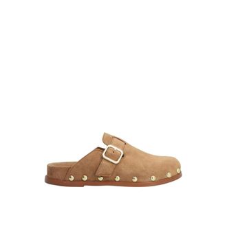 Alpe Mules, female, Brown, Size: 6 US Casual Camel Suede Clog