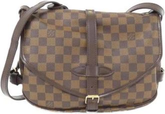 Louis Vuitton Pre-owned Cross Body Bags, female, Brown, Size: ONE SIZE Pre-owned Canvas shoulder-bags