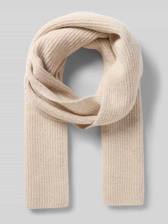 Christian Berg Grobstrick-Schal in rechteckiger Form in Beige, Größe 1