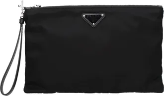 Prada mannens Etui zwarte stof