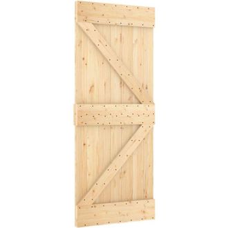 vidaXL Puerta Narvik Madera Maciza Pino 85x210 Cm Vidaxl