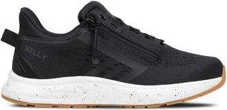 Billy Footwear Sport Inclusion DZ1 Double Zip Sneaker in Black/White/Gum at Nordstrom, Size 7.5
