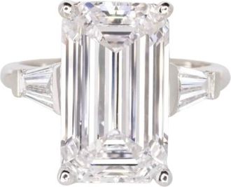 Verde 8ct IGI Certified Emerald Cut Lab-grown Diamond Ring