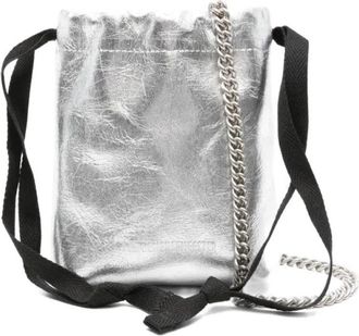 Ann Demeulemeester Zachte Kleine Handtas - Dames - Schoudertassen - Grijs - ONE Size - Tassen