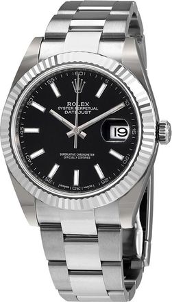 Rolex Pre-owned Rolex Datejust Black Dial Mens Watch 126334BKSO