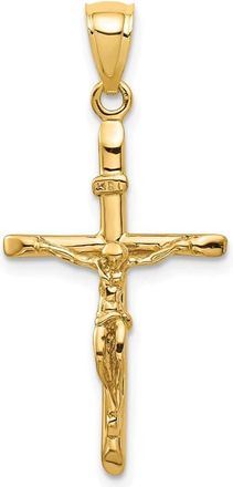 Diamond2Deal 14k Yellow Gold INRI Crucifix Pendant