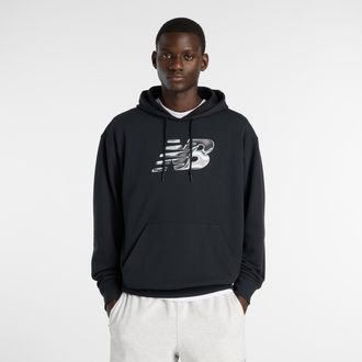 New Balance Kapuzensweatshirt NEW BALANCE AAZ Mens Lifestyle Hoodie BIG TEAL, Herren, Gr. XXL, schwarz, Obermaterial: 60% Baumwolle, 40% Polyester, Sweatshirts Ka