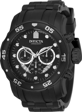 Invicta Pro Diver - SCUBA 21930 Heren Horloge - Quartz Uurwerk - Roestvrij Staal met zwarte Wijzerplaat - 48mm