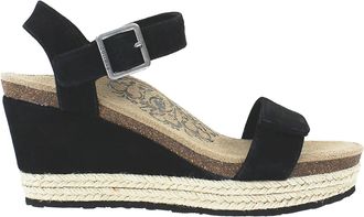 Aetrex Womens Sydney Espadrille Wedge Heel In Black