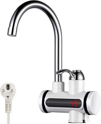 OEM Grifo De Agua Caliente Instant&aacute;neo De 220 V Y 3000 W - Calentador De Agua El&eacute;ctrico Instant&aacute;neo - Con Pantalla Digital Led - Para Cocina Y Ba&ntilde;o - Acer