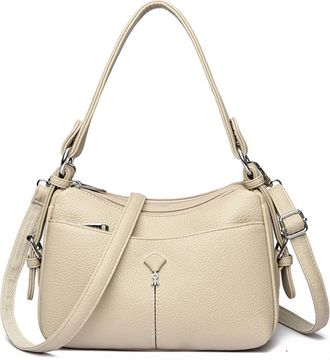 Generic Soft Pu Leather Handbag, Compatible For Mother Women Shoulder Crossbody Tote Bag Daily Commuting Large Capacity(Other)