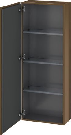 Duravit Armario Semi Alto Duravit L-cube, Anchura 500mm, Profundidad 243mm, 1 Puerta, Abatible A La Izquierda, Color: Marr&oacute;n Oliva Laca Alto Brillo - Lc1169l6