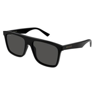 Gucci Square Oversize Zonnebril - Heren - Zonnebrillen - Zwart - 57 MM - Accessoires