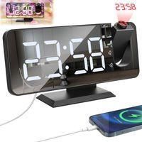 OEM Reloj Despertador Con Proyector Y Reloj Digital, Con: Led, Proyector, Escritorio - Crezuo