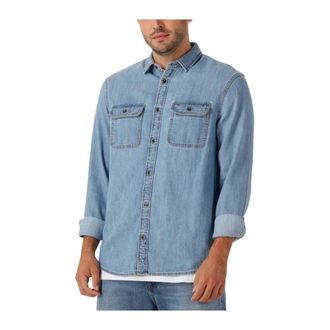 Tommy Jeans Klassiek Denim Overhemd voor Heren - Heren - Spijkeroverhemden - Blauw - S - Denim - Overhemden