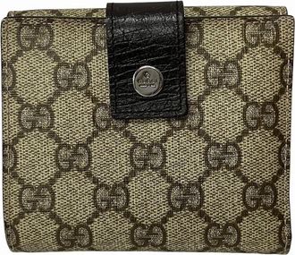 Gucci Pre-owned Wallets, female, Brown, Size: ONE SIZE Pre-owned Gucci GG Canvas Wallet