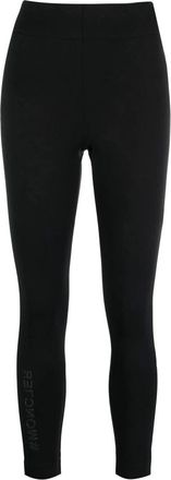Moncler Broeken, Dames, Zwart, M, Polyester, Stijlvolle Leggings