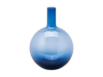 Schubiger M&ouml;bel Vase Kugelflasche Blau H: 36 cm