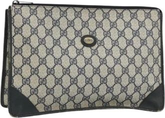 Gucci Pre-owned Clutches, female, Blue, Size: ONE SIZE Pre-owned Vintage Clutch Bag