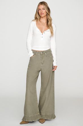 Pilcro High-Rise Wide-Leg Jeans
