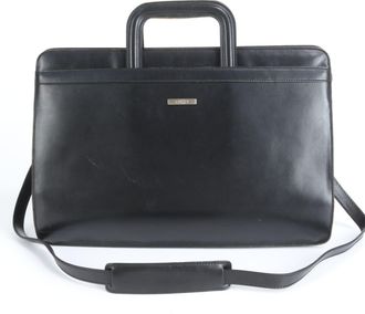 Gucci Black Leather Briefcase (Pre-Owned)