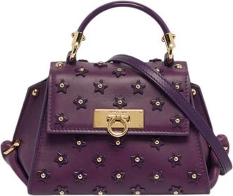 Ferragamo Pre-owned Mini Bags, female, Purple, Size: ONE SIZE Pre-owned Mini Bag