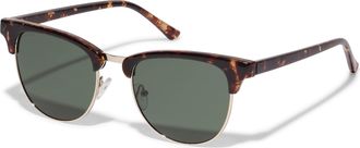 Pilgrim Charlie Retro Style Polarised Womens Sunglasses with UV400 Protection, Tortoise Shell Brown