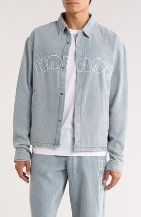 Honor The Gift Indigo Cover Coachs Jacket in Light Indigo at Nordstrom Rack, Size Xx-Large