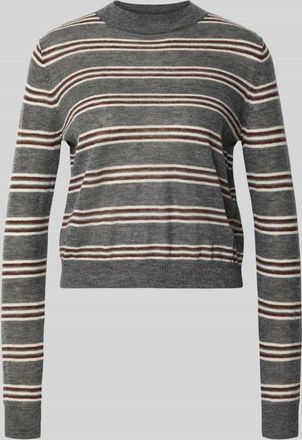 Mango Strickpullover mit Rundhalsausschnitt Modell PEQUE in Anthrazit, Gr&ouml;&szlig;e XL