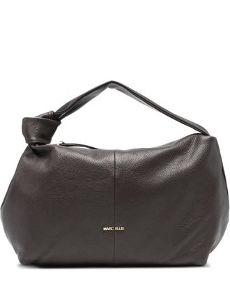 Marc Ellis Angie knot leather tote bag - Brown