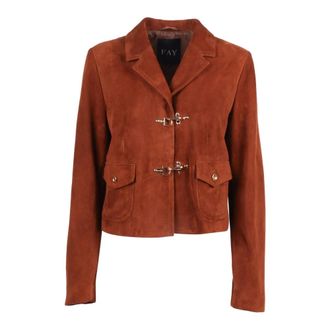 Fay Dames, Jassen, Bruin, Maat: M Leer